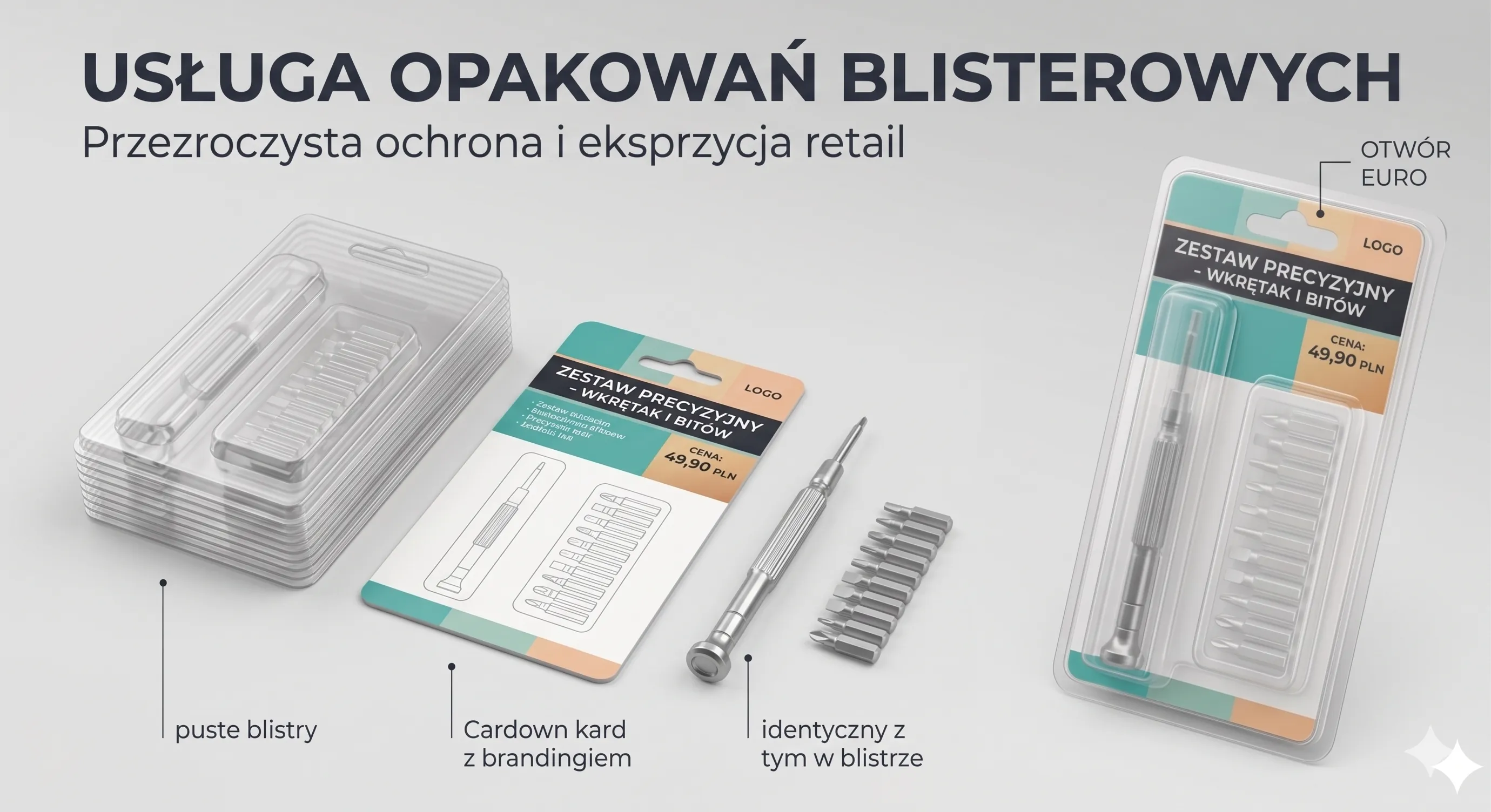 Examples of blister packaging and packaging services