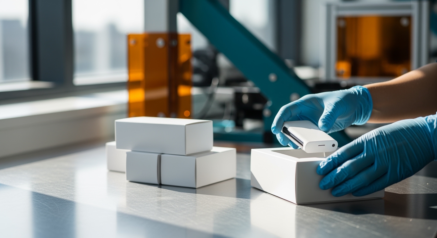 Proces przepakowywania na nowoczesnej linii co-packingu