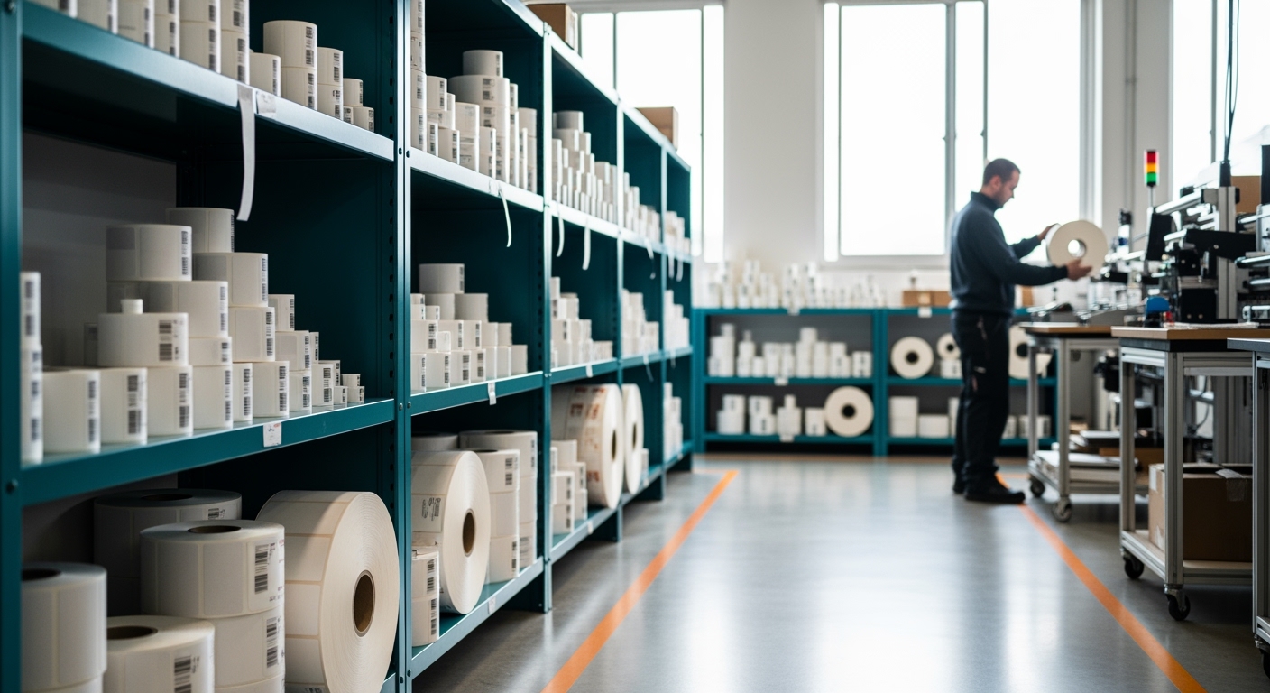 Nowoczesna maszyna drukarska do produkcji etykiet